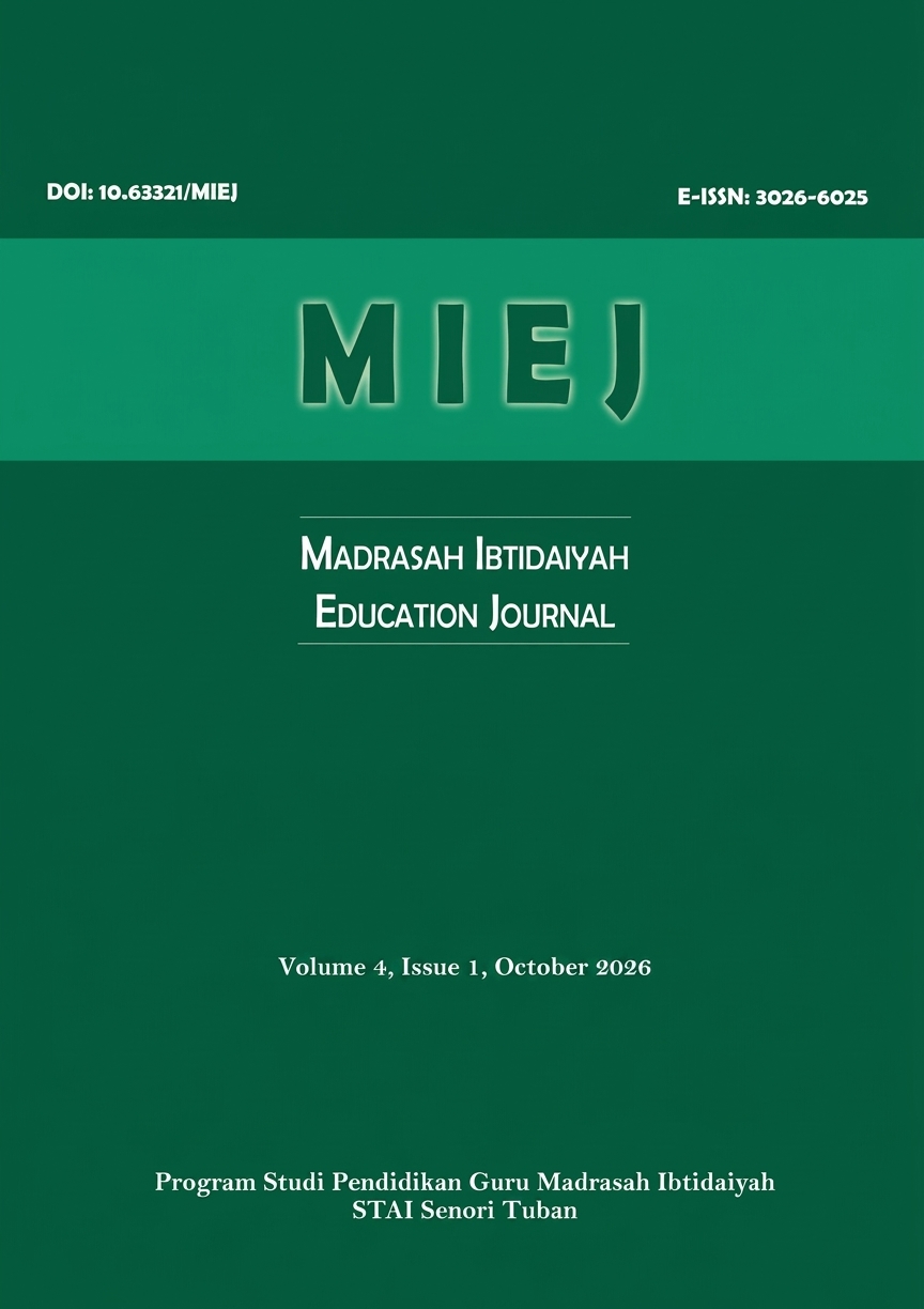 Cover Madrasah Ibtidaiyah Education Journal